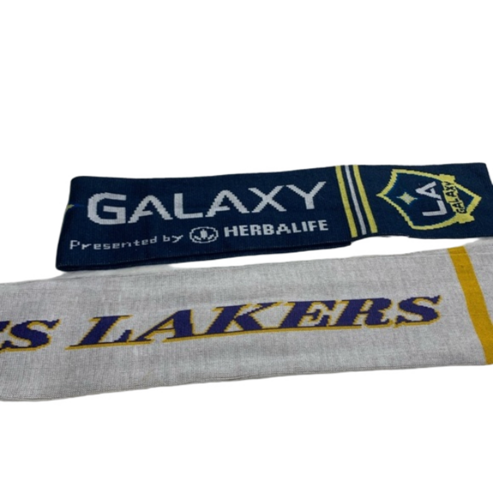 Galaxy and lakers scarves mint condition 2